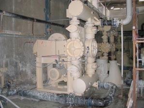 single acting triplex piston pump with rubber-lined pump head